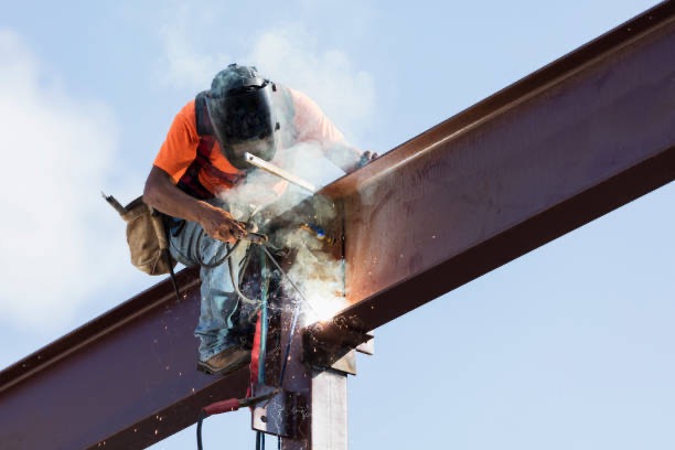 Arc welding structural steel